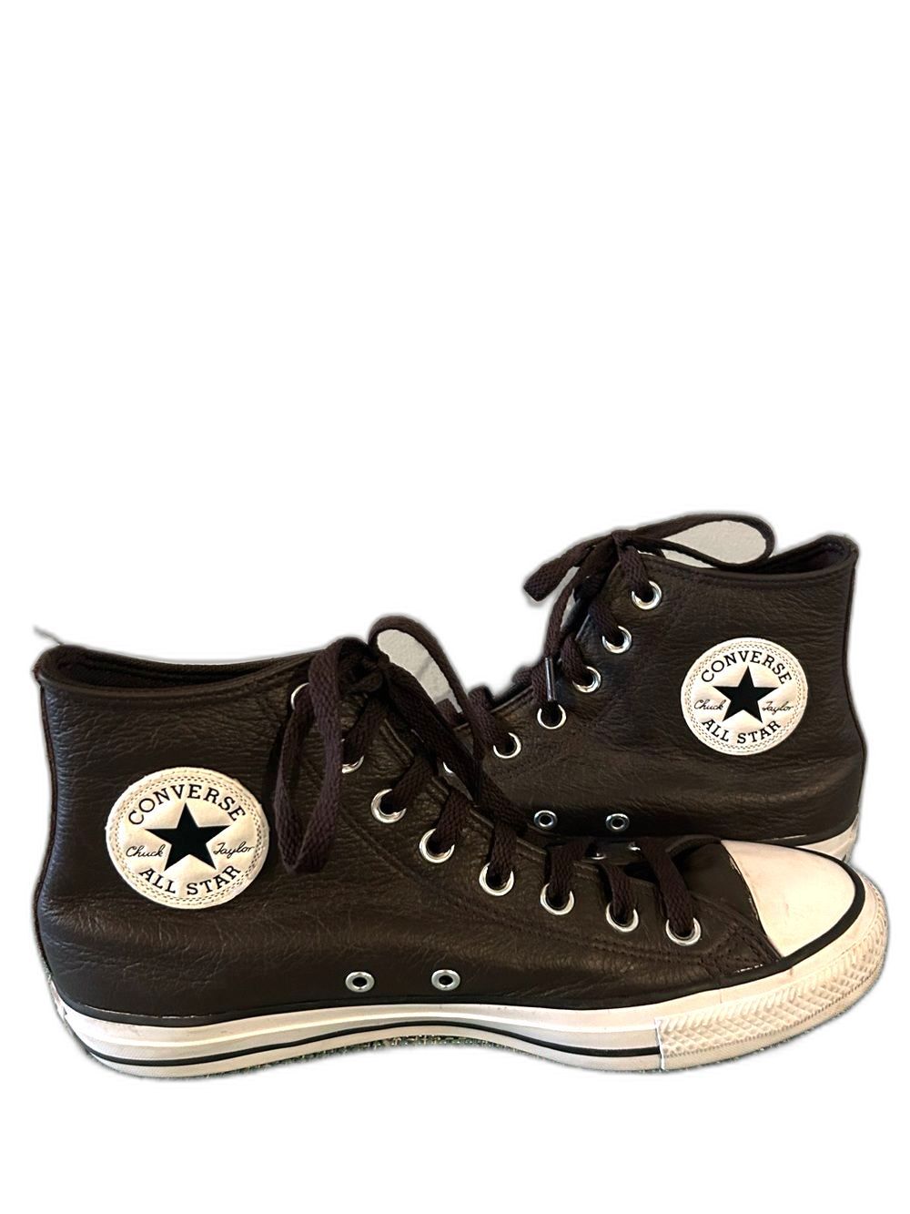 Converse Leather High Top All Star Sneakers - Size 9